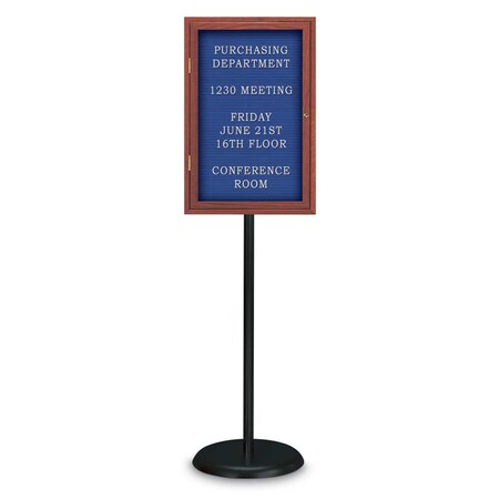 United Visual Products Corkboard, Triple Door, Radius Frame, 96x48", Bronze/Surf UV7006-BRONZE-SURF